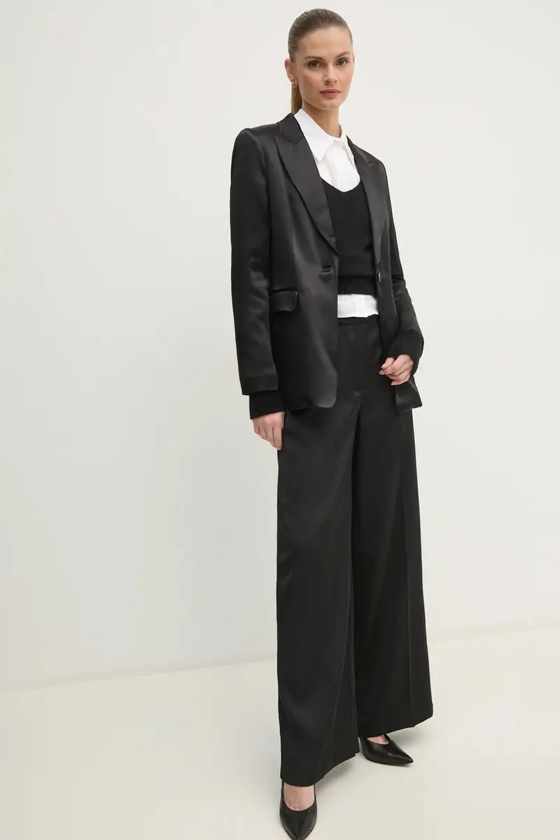 pantaloni donna colore nero K20K207978 miniatura 2