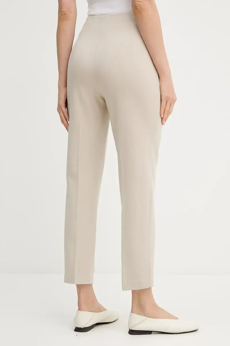 pantaloni donna colore nero LV044B690G Beige miniatura 3