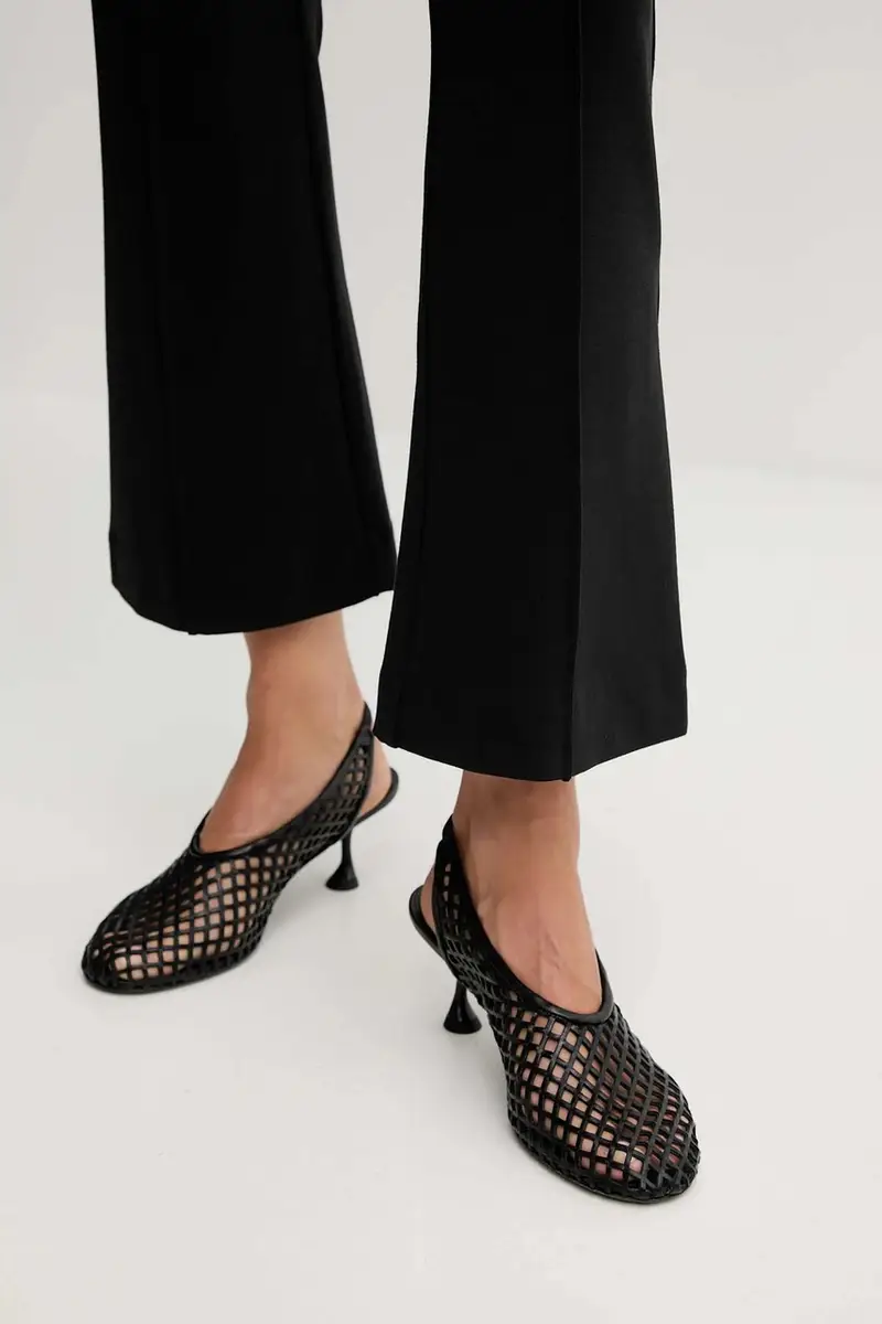 pantaloni donna colore nero LV044D660G miniatura 4