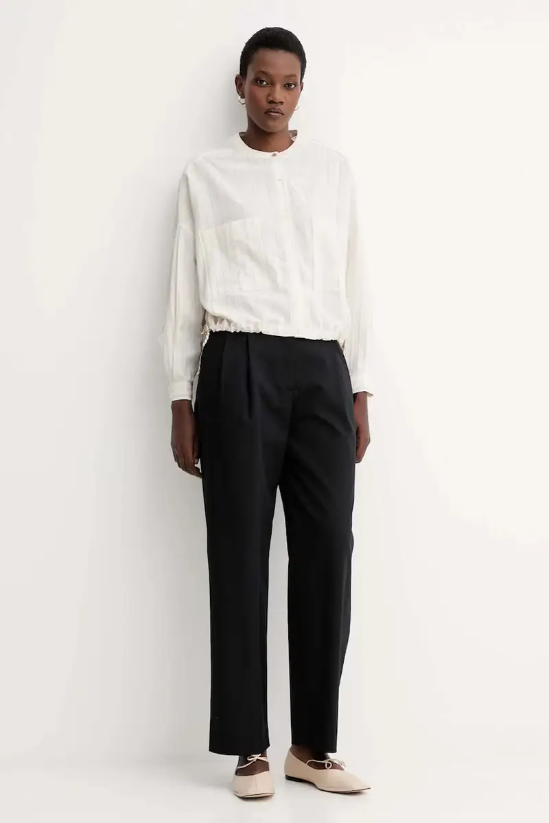 pantaloni donna colore nero LV044D664G miniatura 2