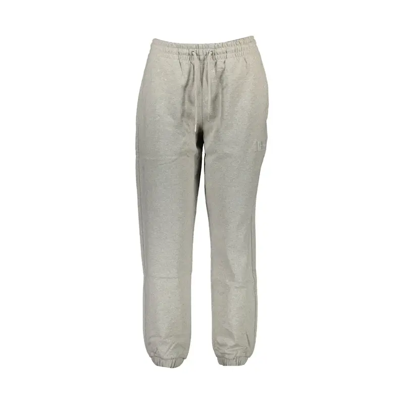 Calvin Klein Pantaloni Donna Grigio con Applicazione Logo
