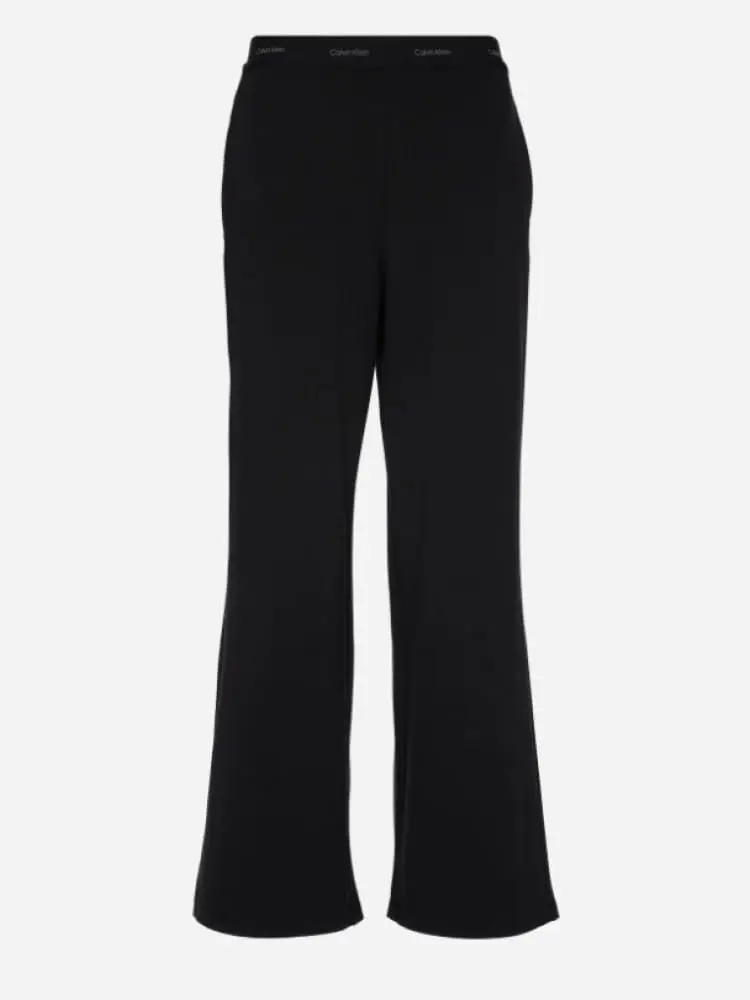 pantaloni donna neri con logo