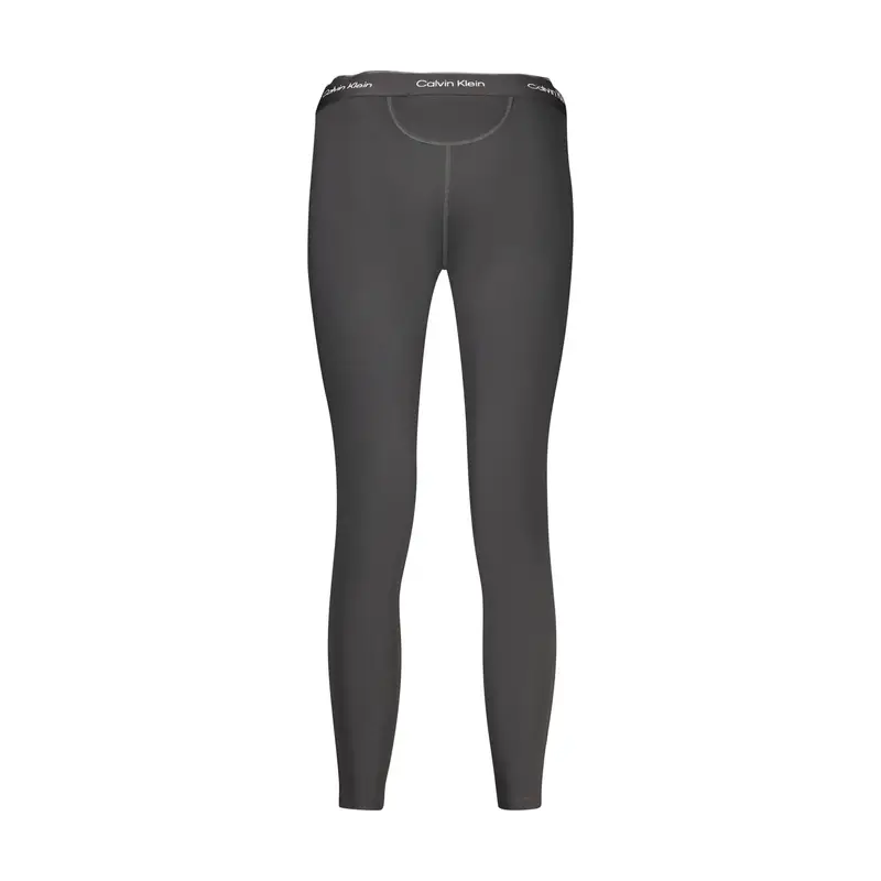 Calvin Klein Pantaloni Leggins Donna Nero con Logo miniatura 2