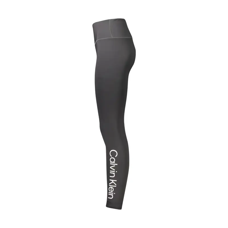 Calvin Klein Pantaloni Leggins Donna Nero con Stampa Logo miniatura 3