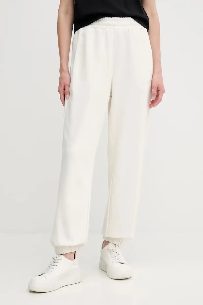 pantaloni tuta di cotone donna colore beige LV044C904G