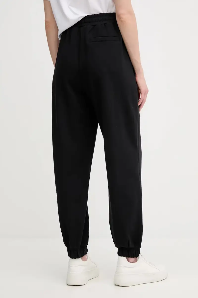 pantaloni tuta di cotone donna colore nero LV044C904G miniatura 3