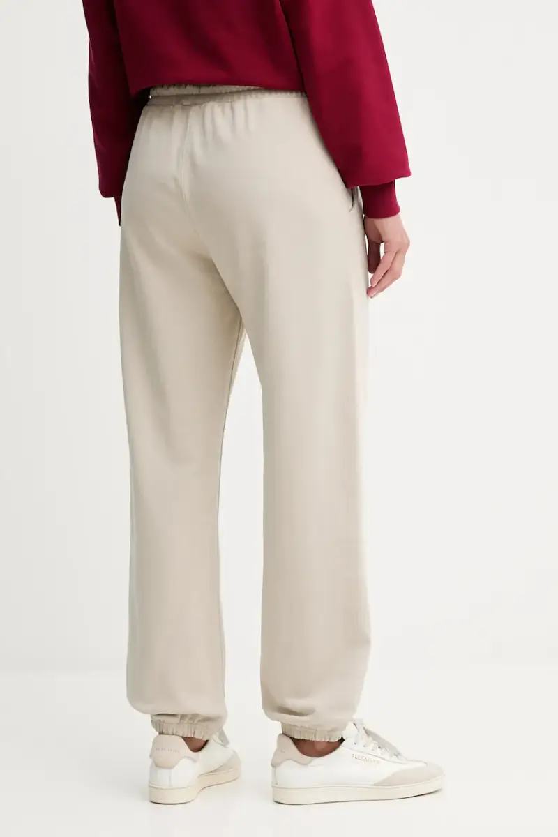 pantaloni tuta donna colore beige con applicazione LV044D205G miniatura 3