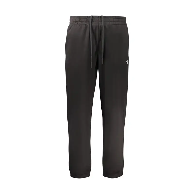 Pantaloni Tuta Lungo Uomo Nero Ricamo
