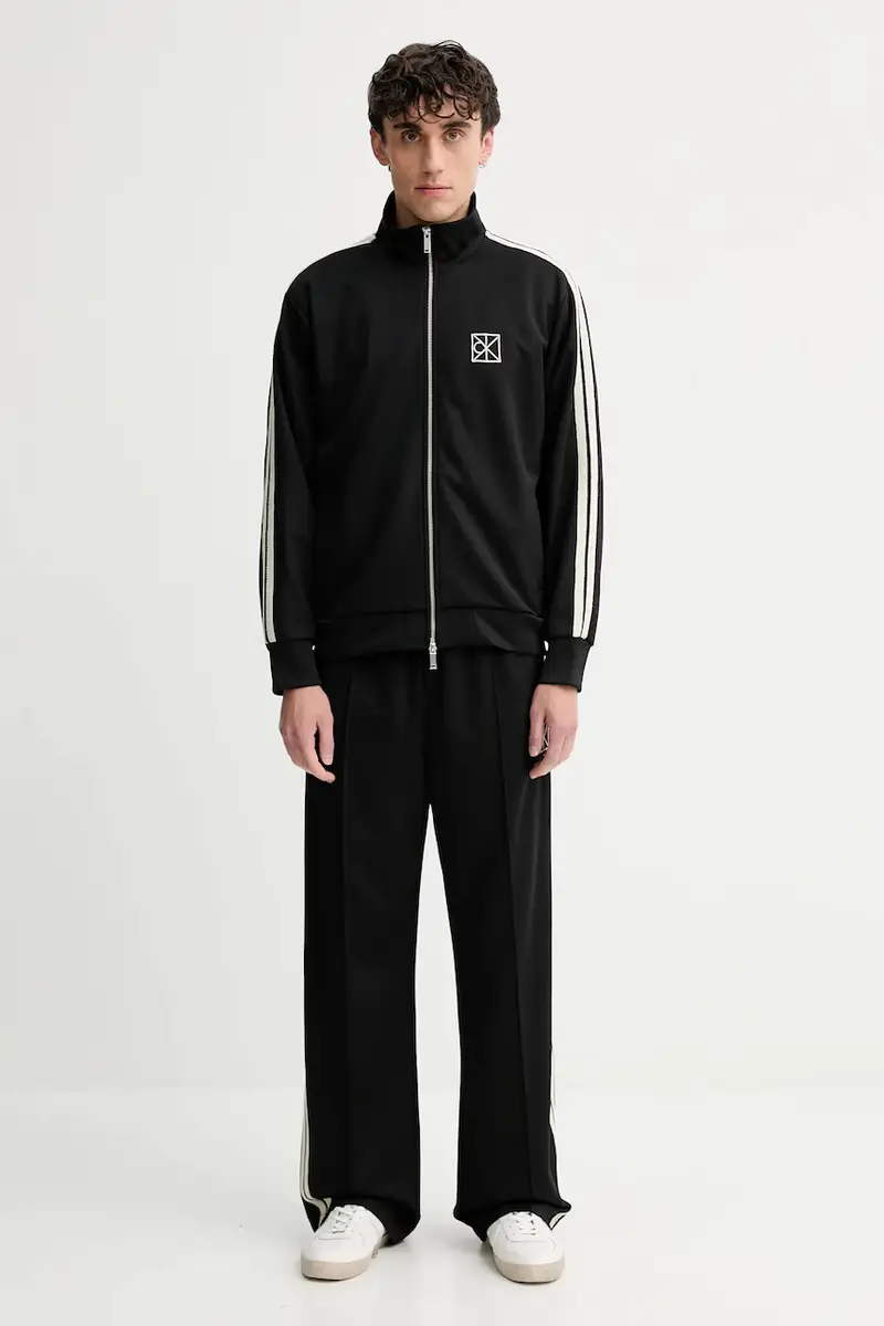 pantaloni tuta uomo colore nero con applicazione LV04LD221G miniatura 2