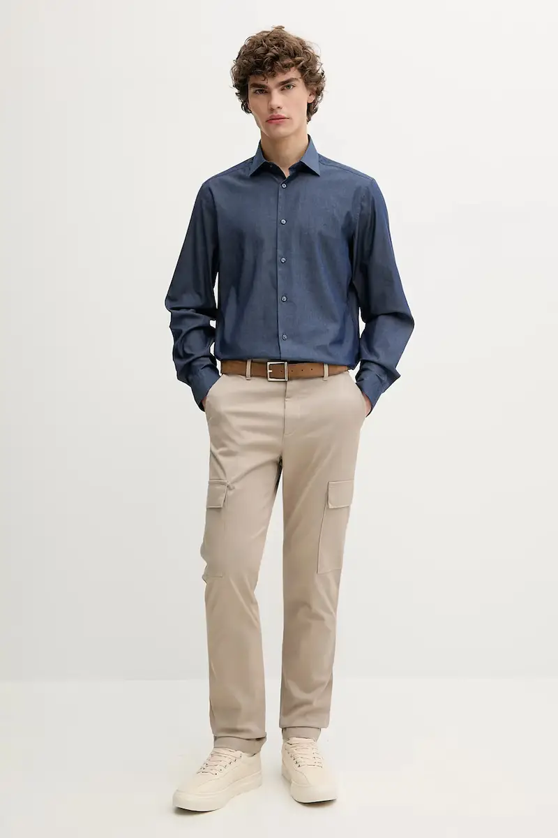 pantaloni uomo colore beige LV04LC619G miniatura 2