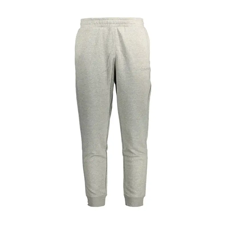 Calvin Klein Pantaloni Uomo Grigio con Stampa Logo