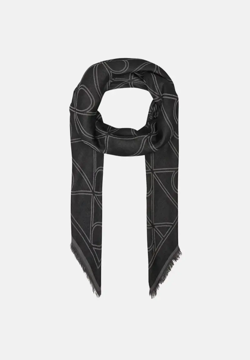 Pashmina nera da donna