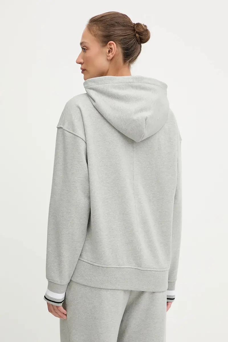 felpa donna colore grigio con cappuccio LVGWF5W309 miniatura 3