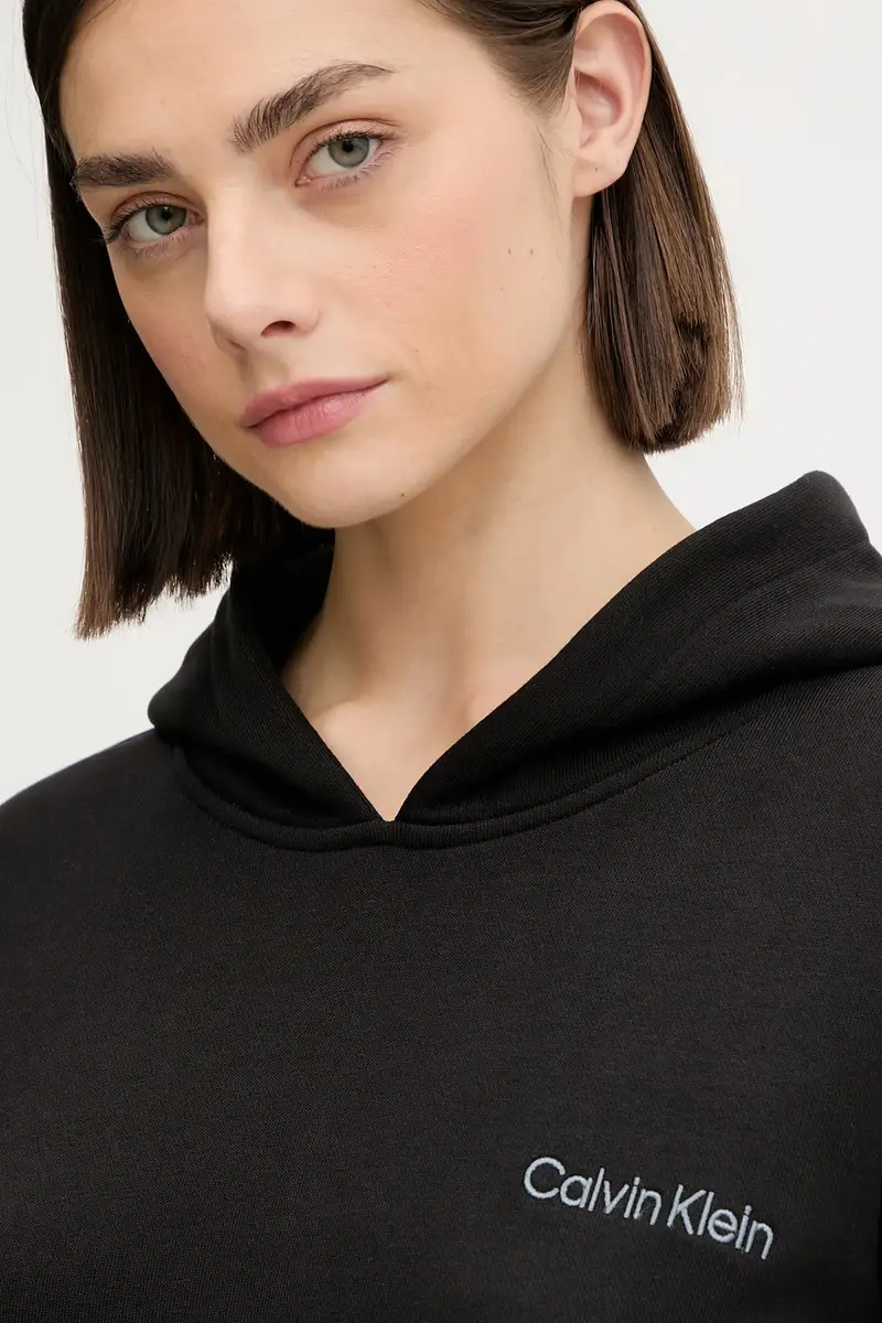 felpa donna colore nero con cappuccio LVGWF5W309 miniatura 4