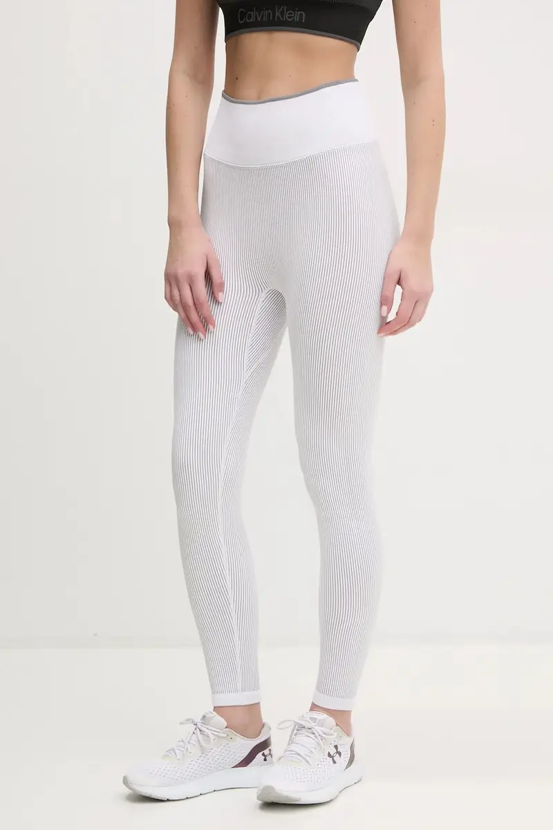 leggings da allenamento colore bianco 00GWS4L643 Grigio