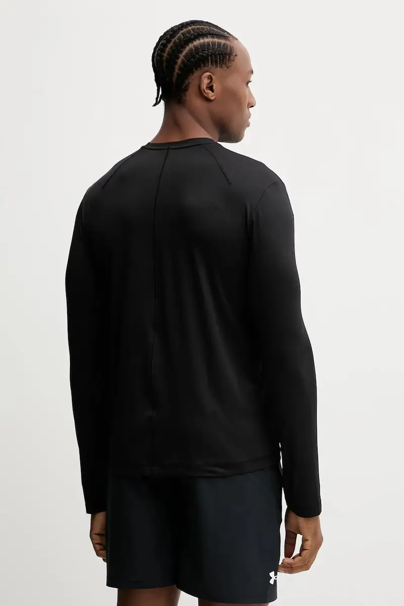 longsleeve trekking colore nero con applicazione LVGMF5K200 miniatura 2