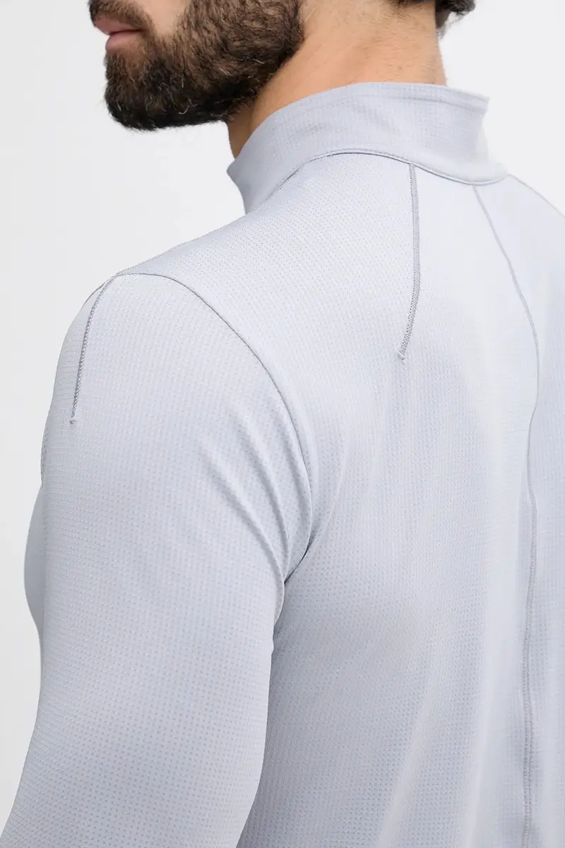 longsleeve trekking Grigio miniatura 5