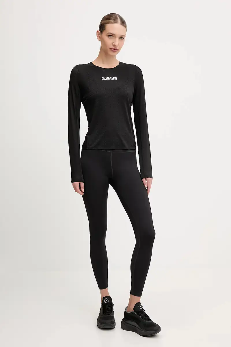 longsleeve trekking Nero miniatura 2