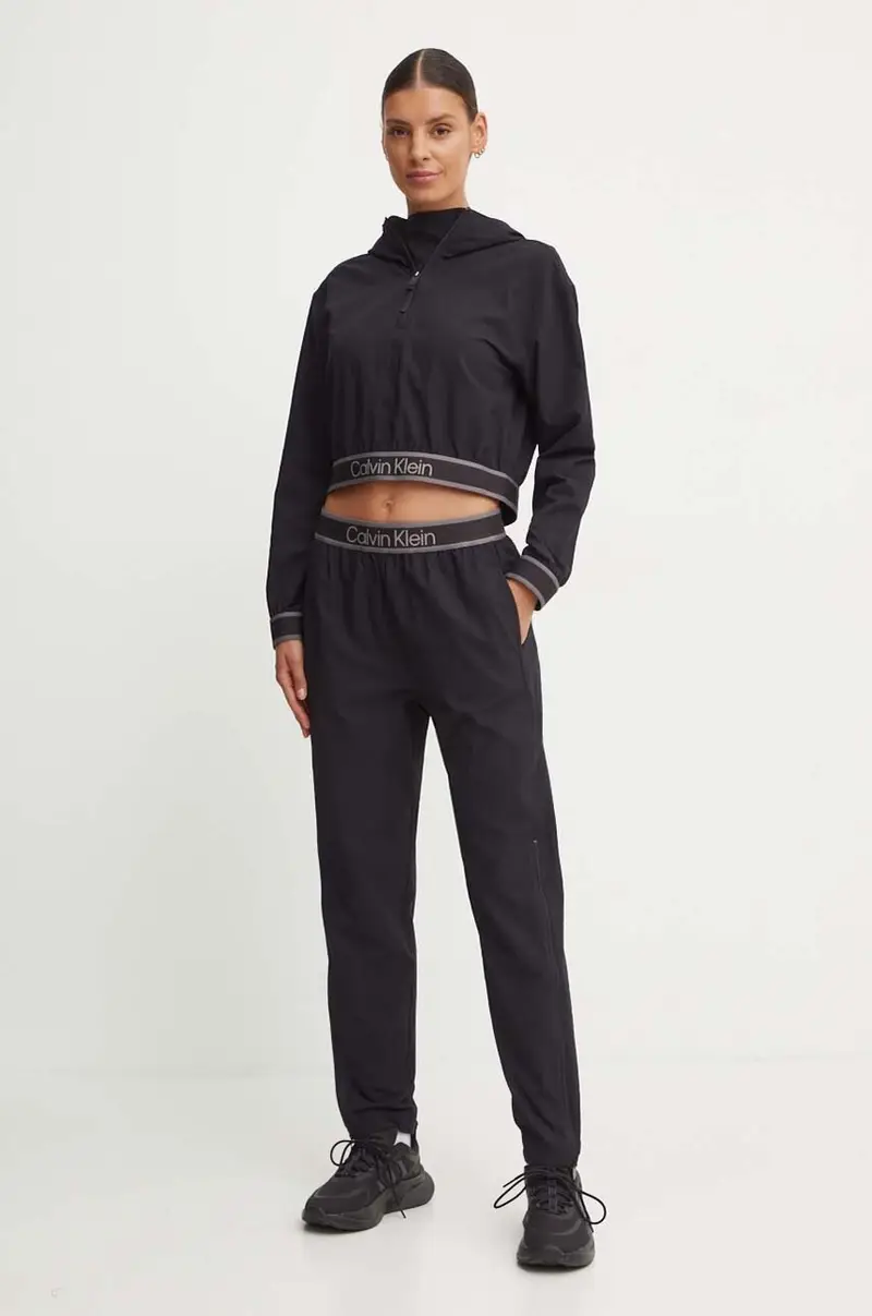 maglietta da trekking colore nero con cappuccio 00GWF4J403 miniatura 2