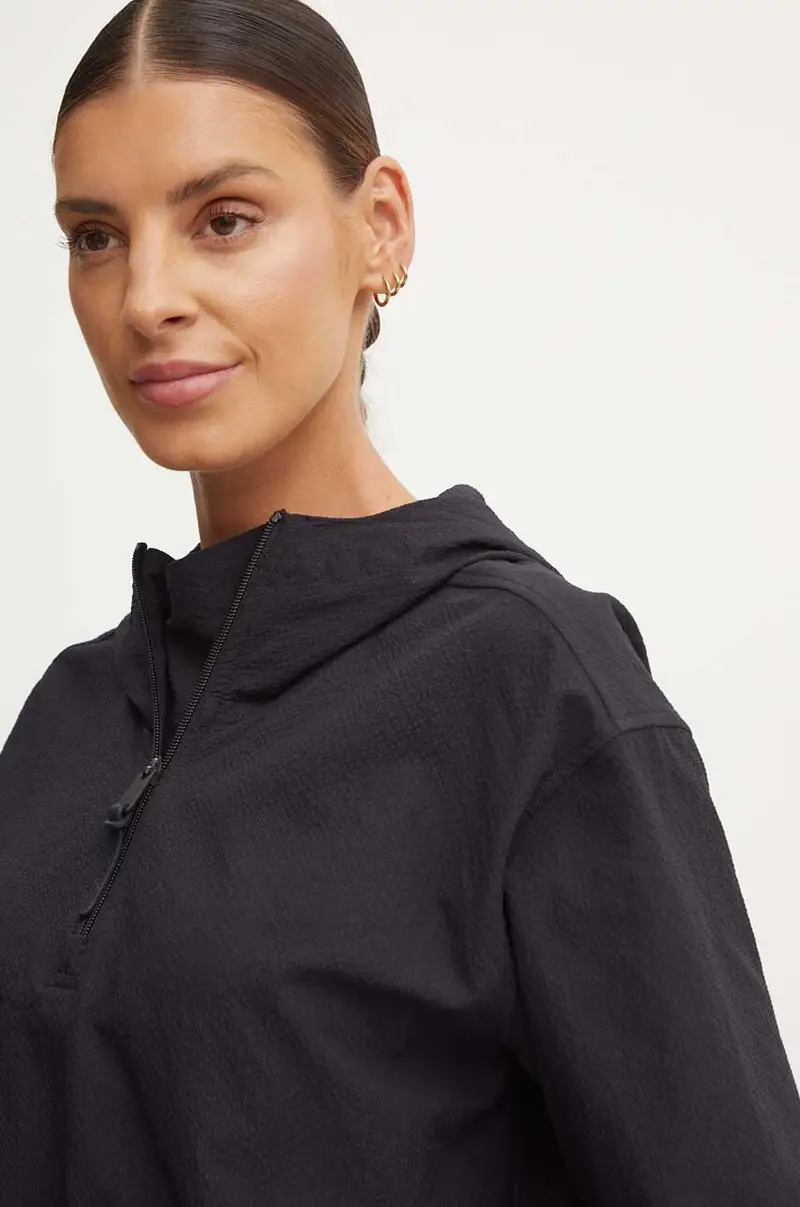 maglietta da trekking colore nero con cappuccio 00GWF4J403 miniatura 5