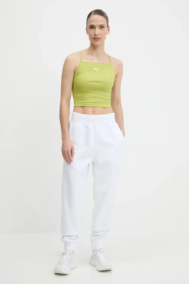 pantaloni tuta colore bianco con applicazione LVGWS5P608 miniatura 2