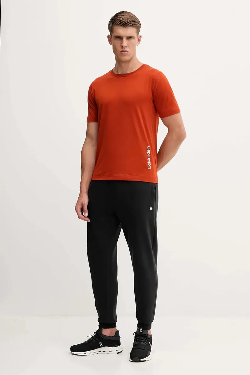 Calvin Klein Performance T-shirt Uomo Arancione 3567961 miniatura 2