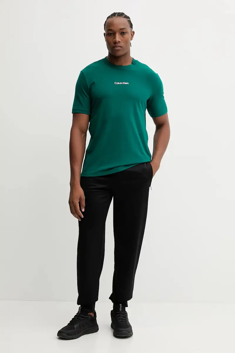 Calvin Klein Performance T-shirt Uomo Verde 3669983 miniatura 2