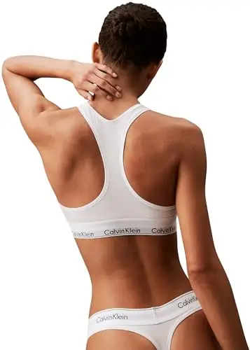 Calvin Klein Perizoma Donna Tanga, Bianco (White), XS miniatura 2