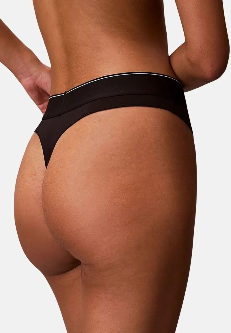 Perizoma nero da donna miniatura 3