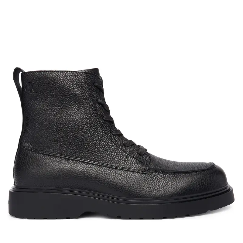 Polacchine Calvin Klein Combat Ess Lace Up Apron Lth W YM0YM01375 Nero