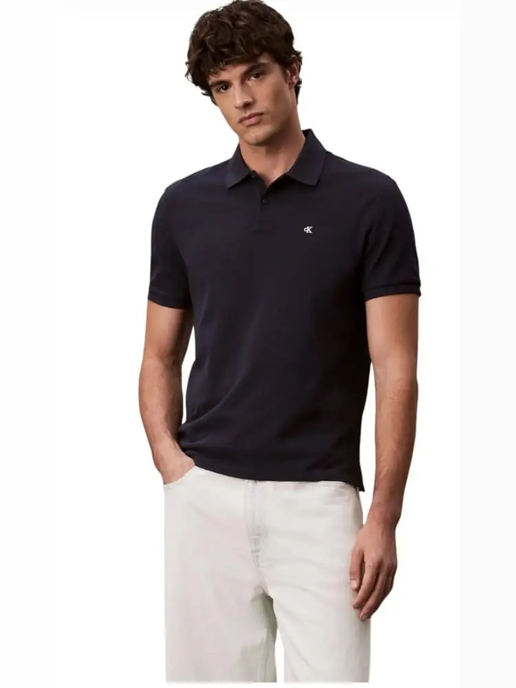polo blu navy uomo mini logo