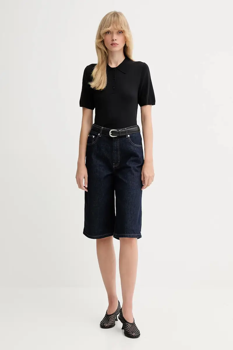 Calvin Klein Polo Donna Nero 2985483 miniatura 2