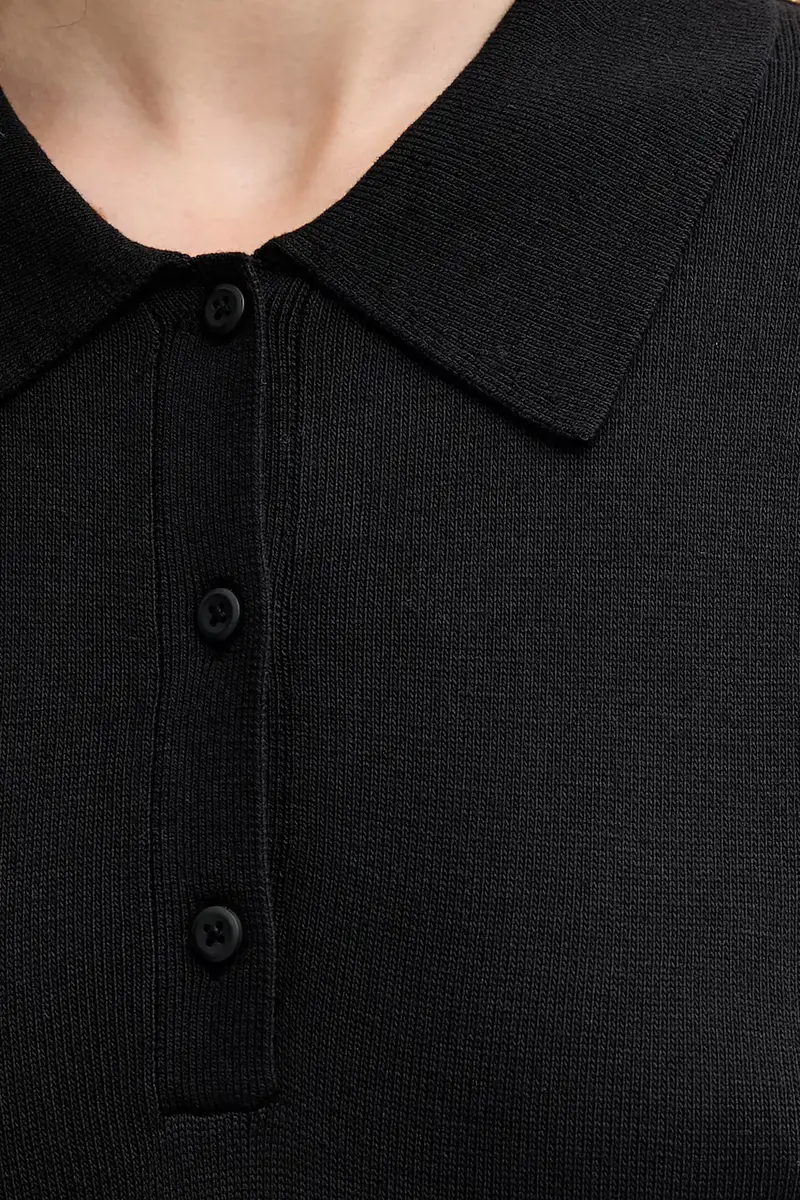 Calvin Klein Polo Donna Nero 2985483 miniatura 5