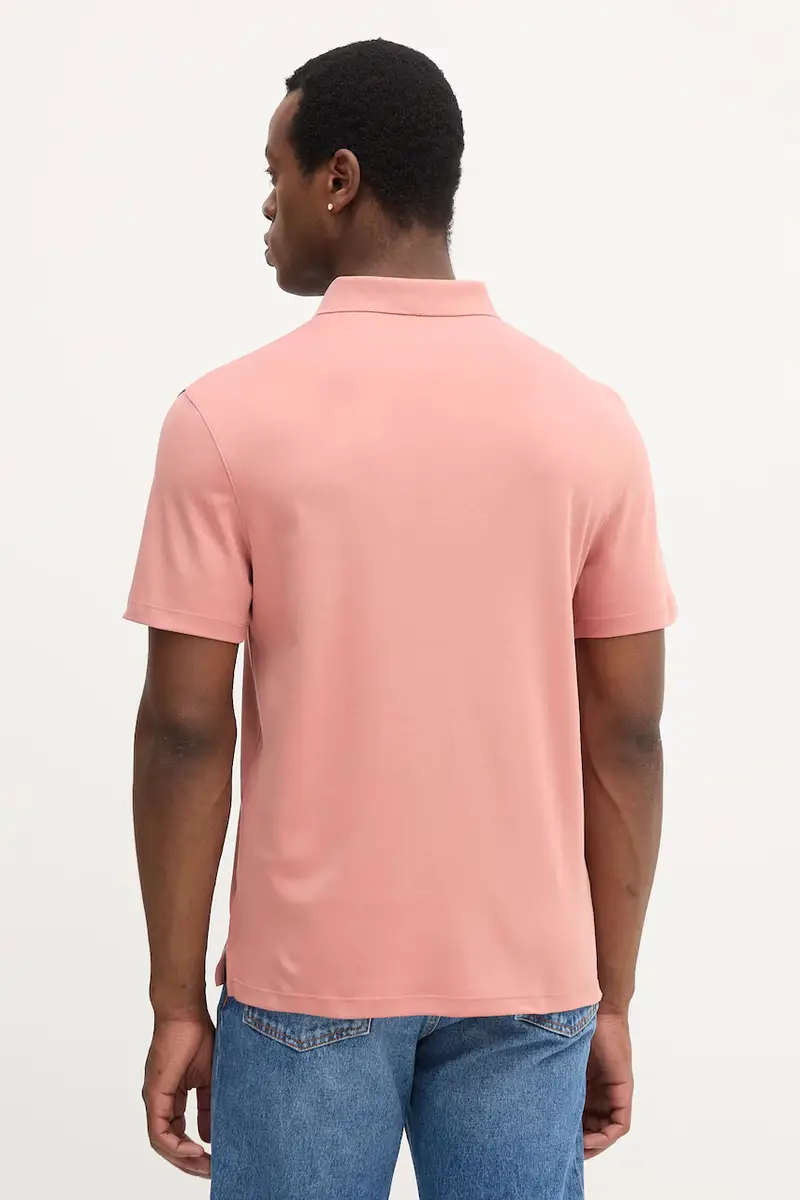 polo in cotone colore arancione LV04LB276G miniatura 2