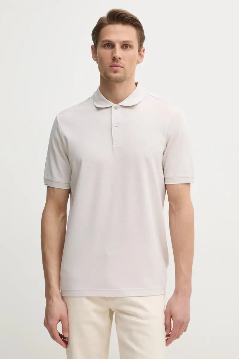 polo in cotone colore beige K10K114475