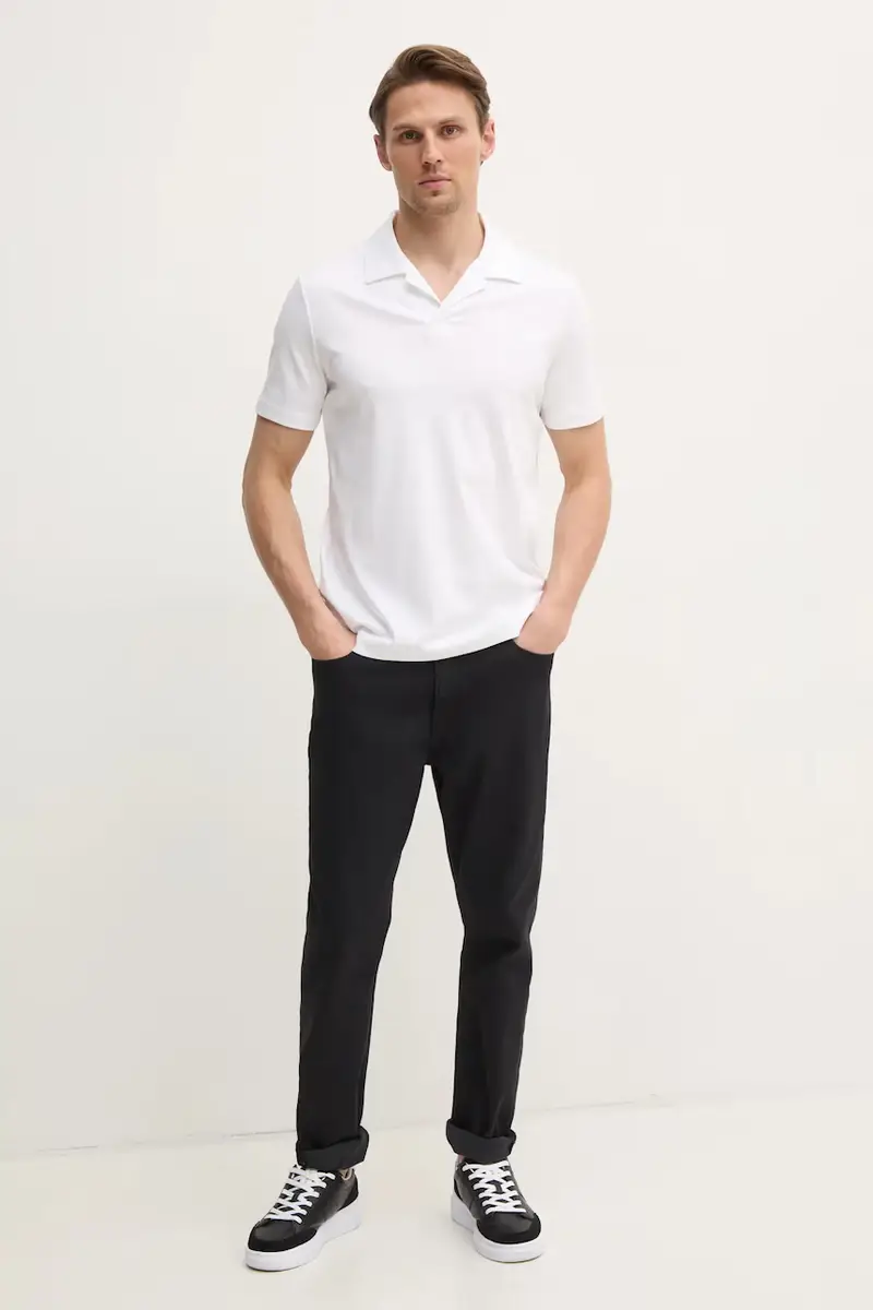 polo in cotone colore bianco K10K114133 miniatura 2