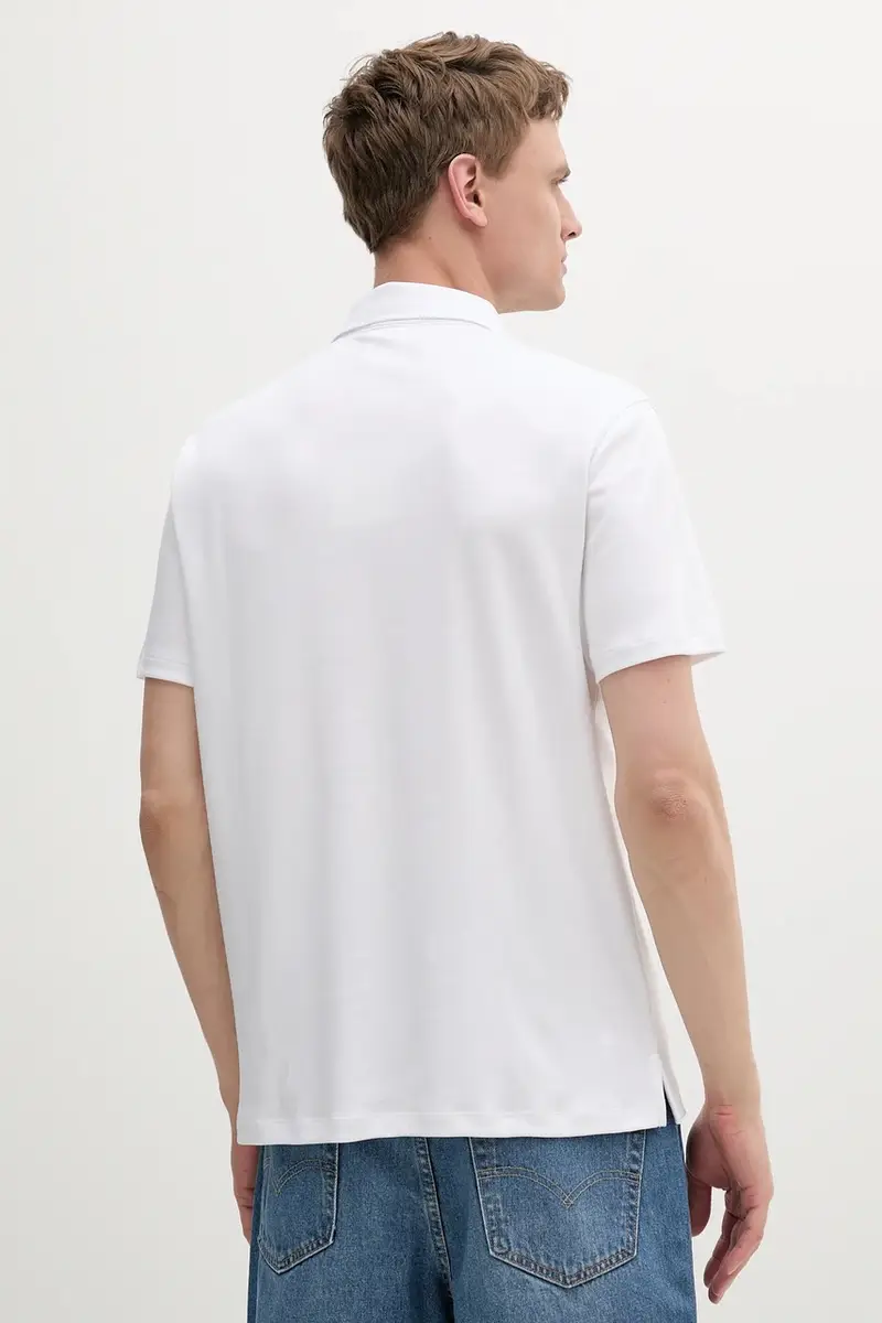 polo in cotone colore bianco LV04LB276G miniatura 2