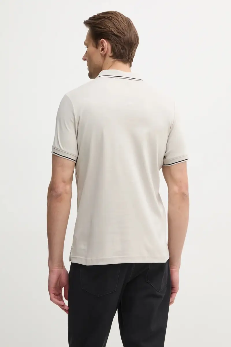 polo in cotone colore grigio K10K114130 miniatura 3