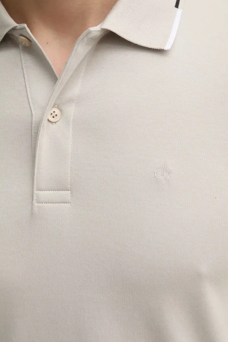 polo in cotone colore grigio K10K114130 miniatura 5