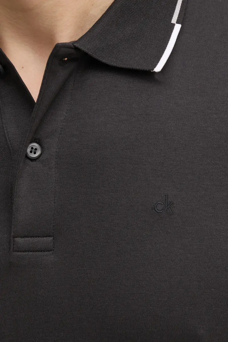 polo in cotone colore nero K10K114130 miniatura 5