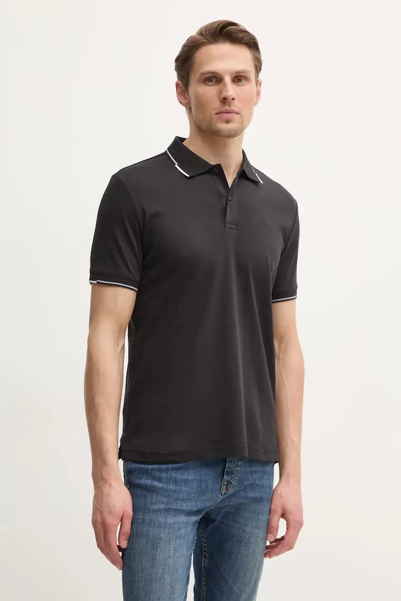polo in cotone colore nero K10K114130