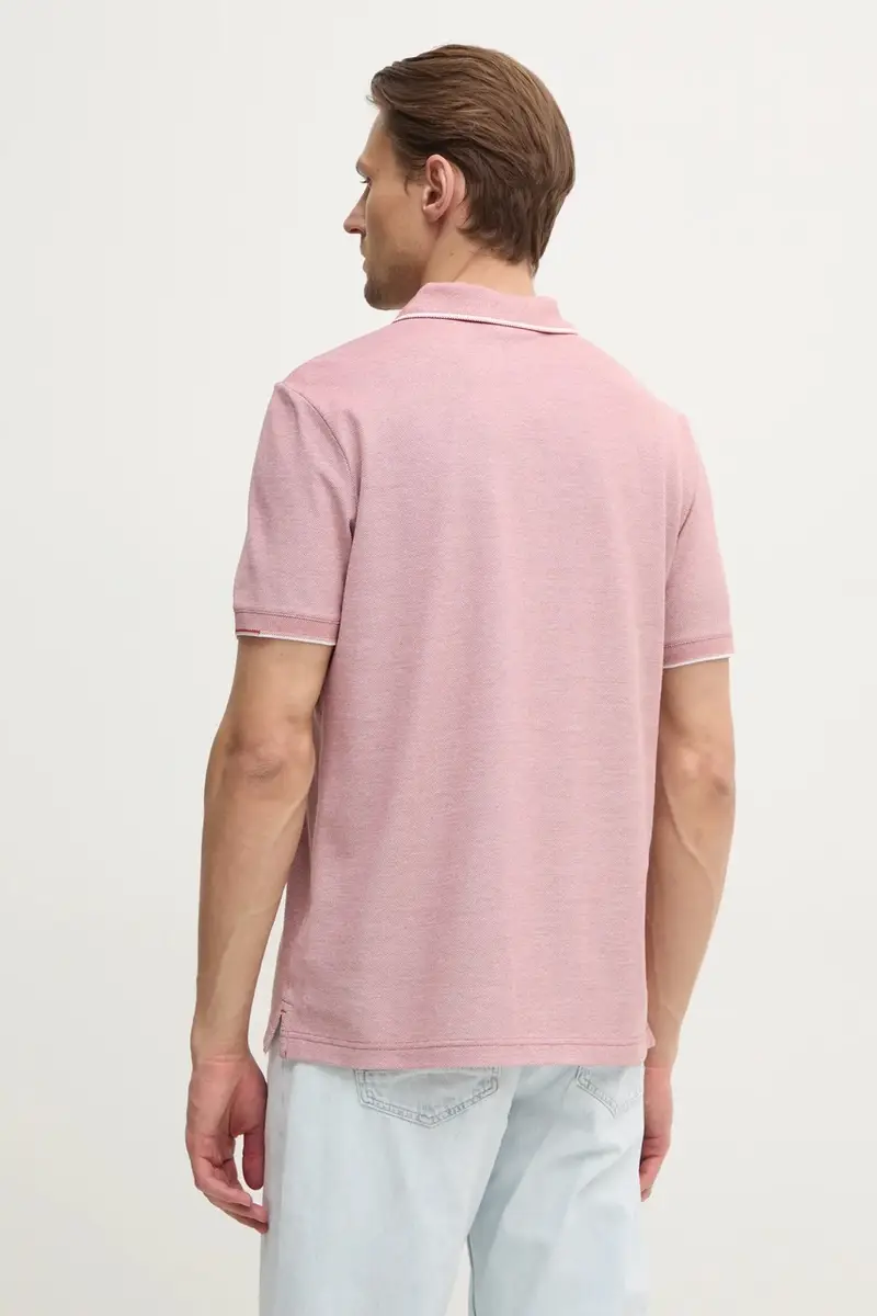 polo in cotone colore rosa K10K114475 miniatura 3