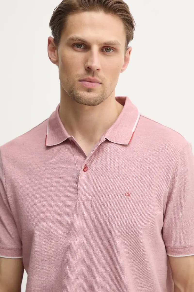 polo in cotone colore rosa K10K114475 miniatura 4