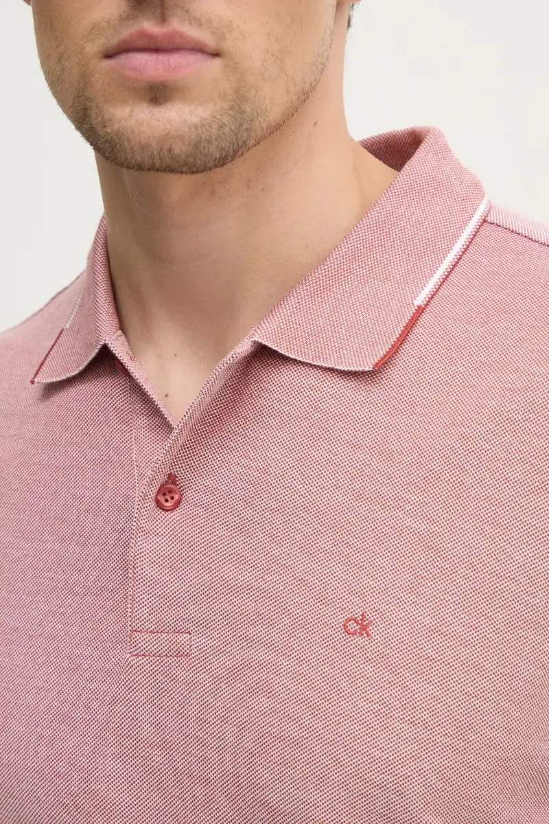 polo in cotone colore rosa K10K114475 miniatura 5