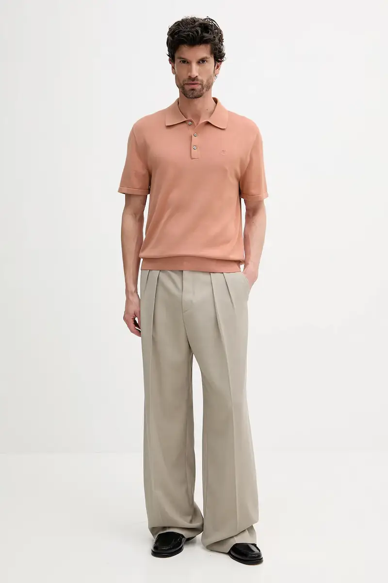 Calvin Klein Polo Uomo Arancione 3120395 miniatura 2