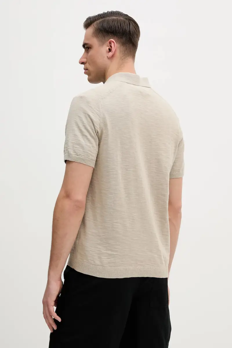 Calvin Klein Polo Uomo Beige 3291857 miniatura 3