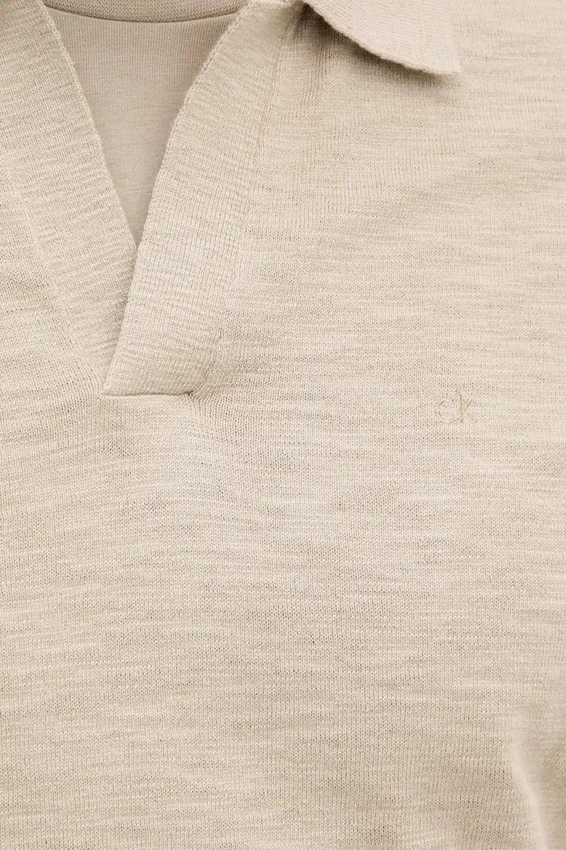 Calvin Klein Polo Uomo Beige 3291857 miniatura 5