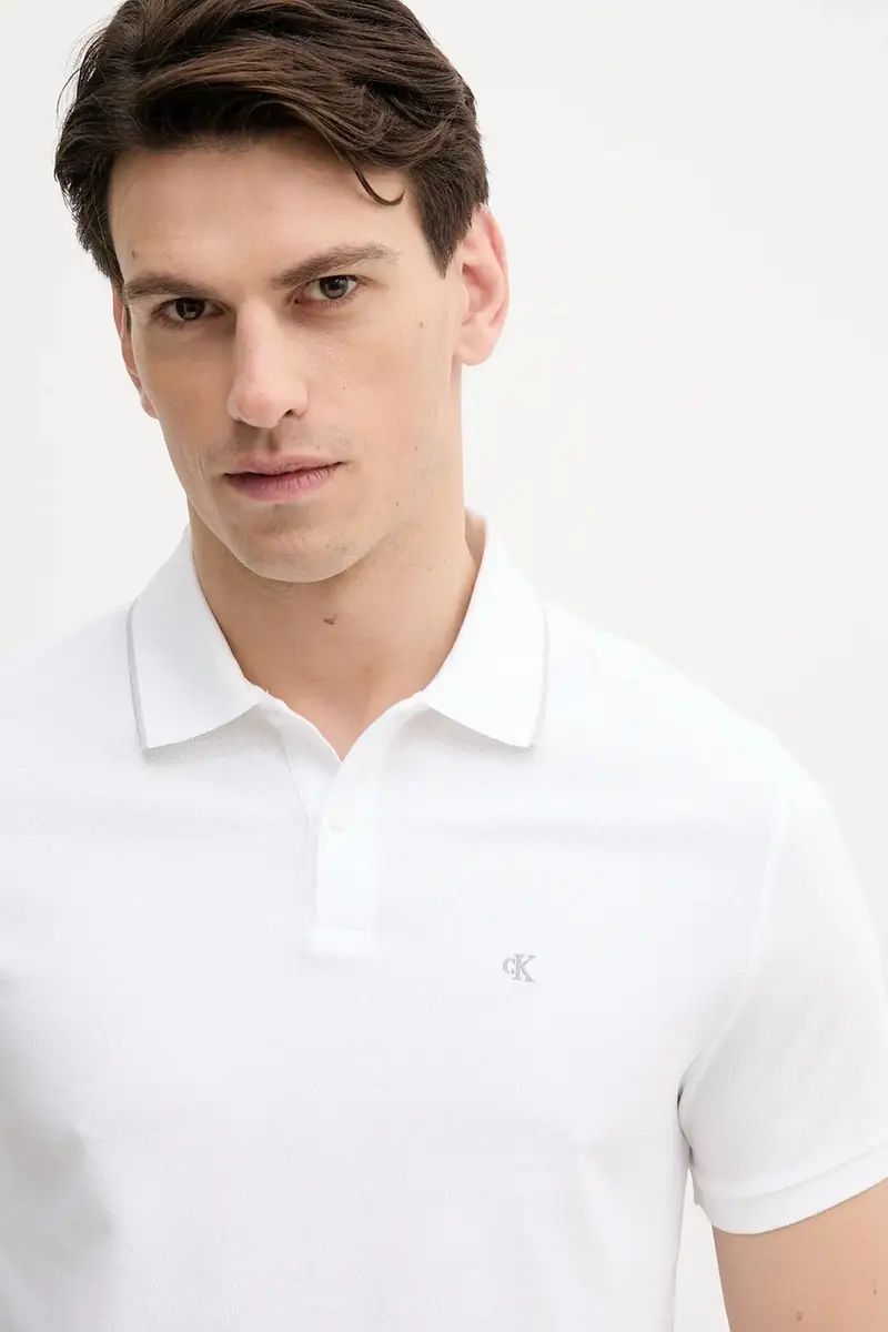 Calvin Klein Polo Uomo Bianco 3766109 miniatura 4