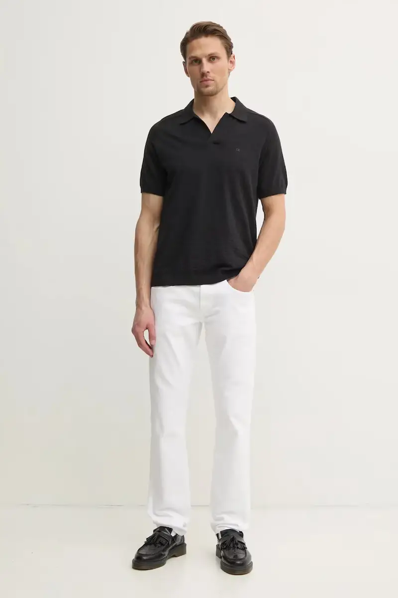 Calvin Klein Polo Uomo Nero 3335379 miniatura 2