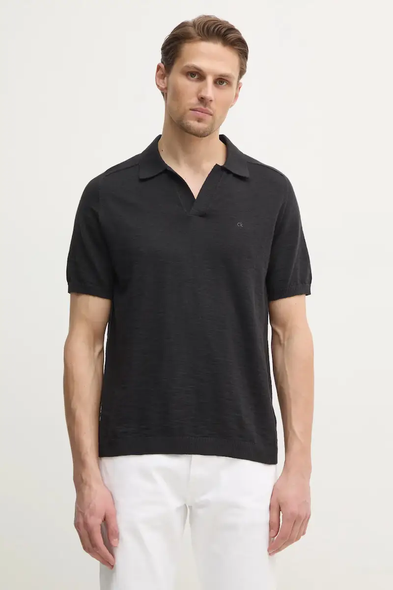 Calvin Klein Polo Uomo Nero 3335379
